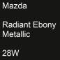 Preview: Mazda, Radiant Ebony Metallic, 28W.